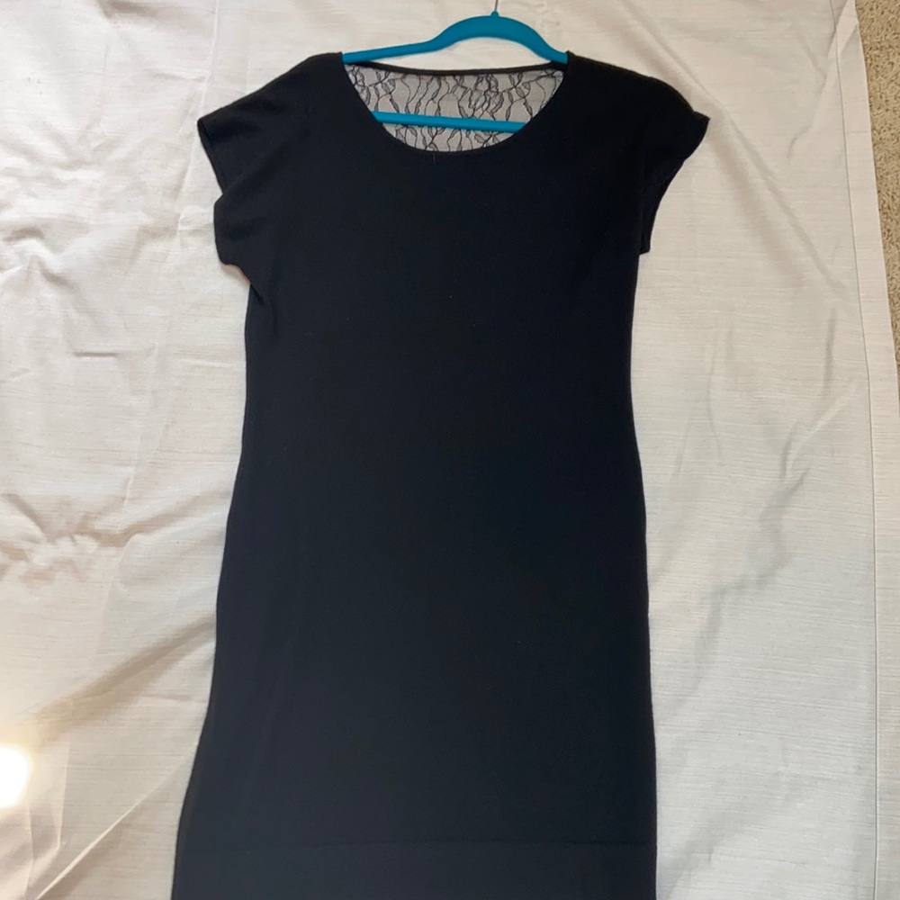 Banana Republic black sweater dress